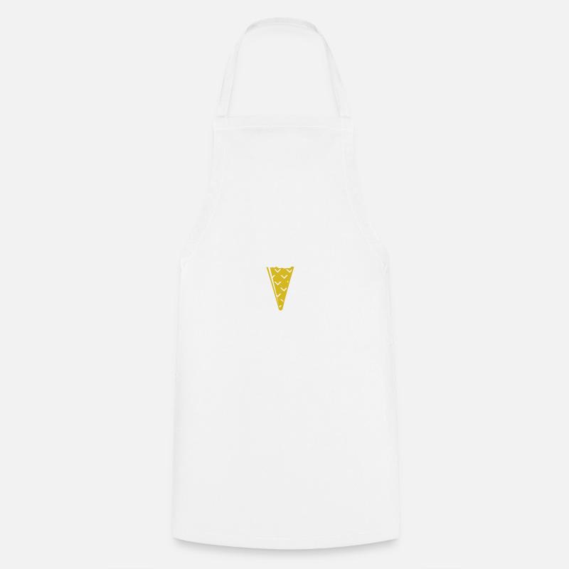 Chat mignon de crème glacée pour les amateurs de chat cadeau - Tablier de cuisine - blanc