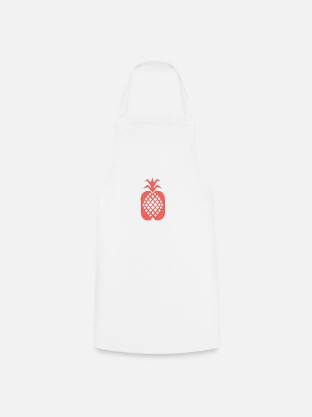 Ananas Motiv - Kochschürze - Weiß