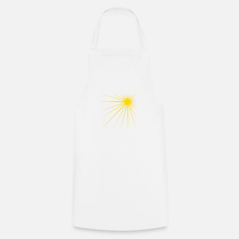 Sonne - Kochschürze - Weiß