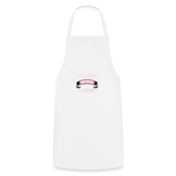 lesbienne cadeau humour - Tablier de cuisine - blanc - Devant - AI Model Male 185 dark (185cm)