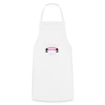 Roller cadeau humour - Tablier de cuisine - blanc - Devant - AI Model Male 185 dark (185cm)