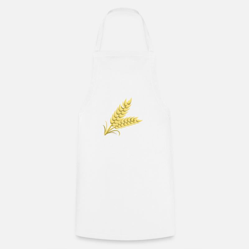 wheat - Cooking Apron - white