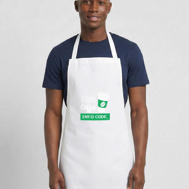 I turn coffee into code developer Tablier de cuisine
