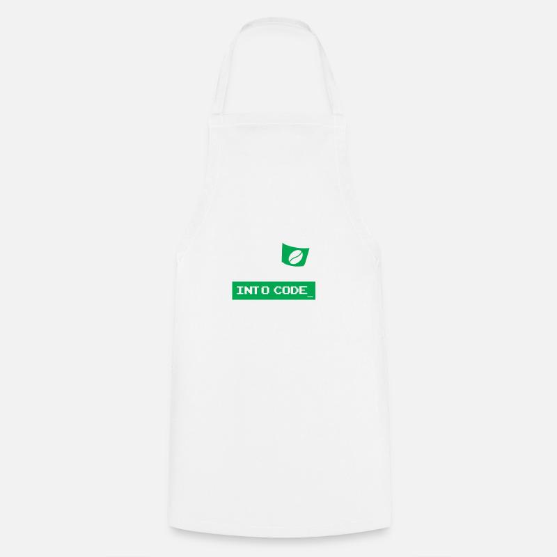Ich drehe Kaffee in Code-Entwickler - Kochschürze - Weiß