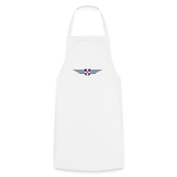 République dominicaine T-Shirt Design - Tablier de cuisine - blanc - Devant - AI Model Male 185 dark (185cm)