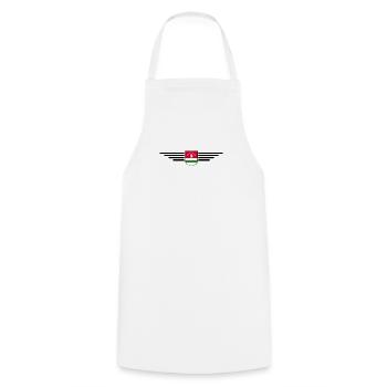 Abkhazia Design – Fierté pour les fans et les voyageurs - Tablier de cuisine - blanc - Devant - AI Model Male 185 dark (185cm)