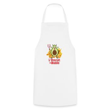 T-shirt Lawyers, and Law Students - Cooking Apron - white - Front - AI Model Male 185 dark (185cm)