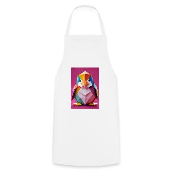 Baby-Pinguin - Kochschürze - Weiß - Vorne - AI Model Male 185 dark (185cm)