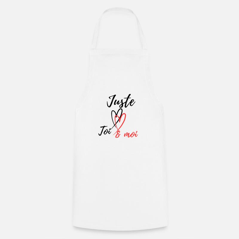 Juste toi - Tablier de cuisine - blanc