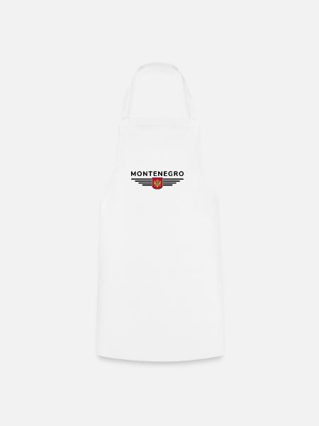 Montenegro Design – Balkan erleben - Kochschürze - Weiß