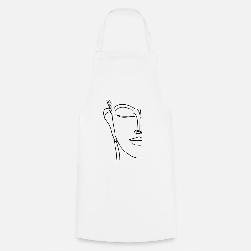 Buddha - Cooking Apron - white