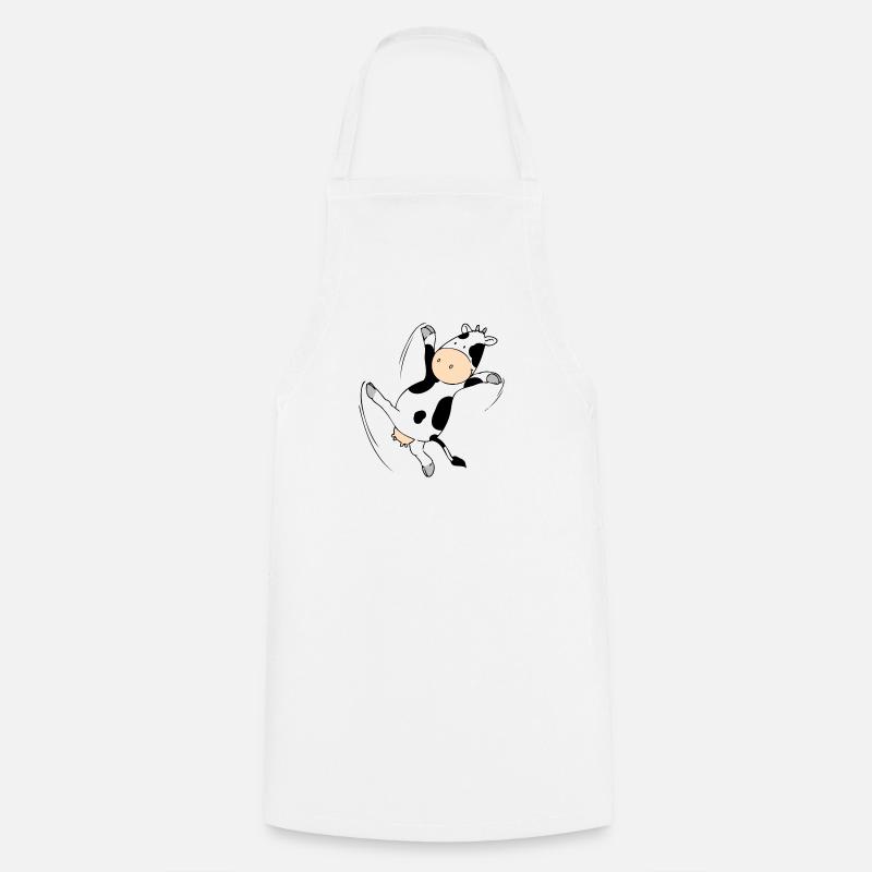 Mooviestars - Dancing Cow - Tablier de cuisine - blanc