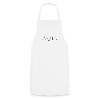 J’aime le Canada, T-shirt design de style élégance - Tablier de cuisine - blanc - Devant - AI Model Male 185 dark (185cm)