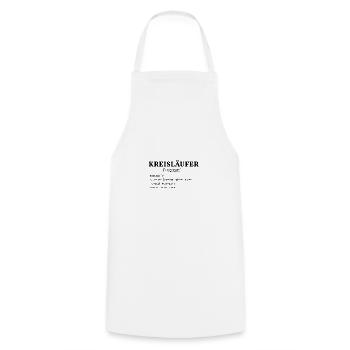 Lustig Handball Kreisläufer - Kochschürze - Weiß - Vorne - AI Model Male 185 dark (185cm)