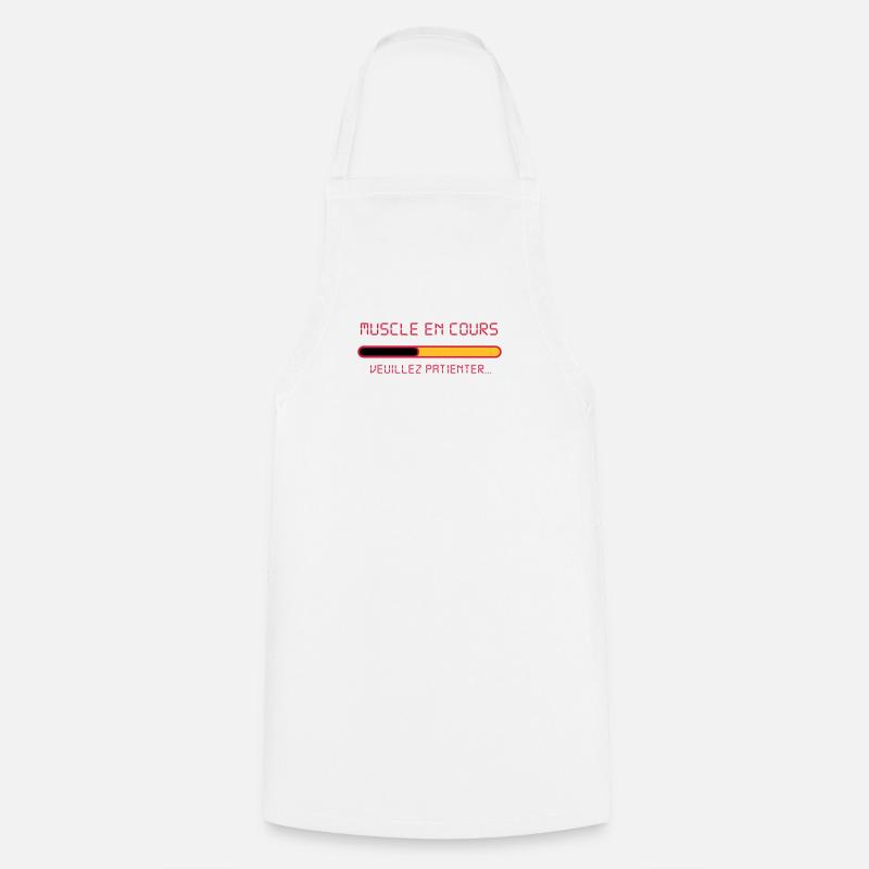 muscle_en_cours - Tablier de cuisine - blanc