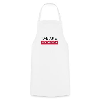Accordion - Accordionist - Accordéon - Music - Cooking Apron - white - Front - AI Model Male 185 dark (185cm)