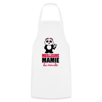 meilleure mamie du monde - Tablier de cuisine - blanc - Devant - AI Model Male 185 dark (185cm)