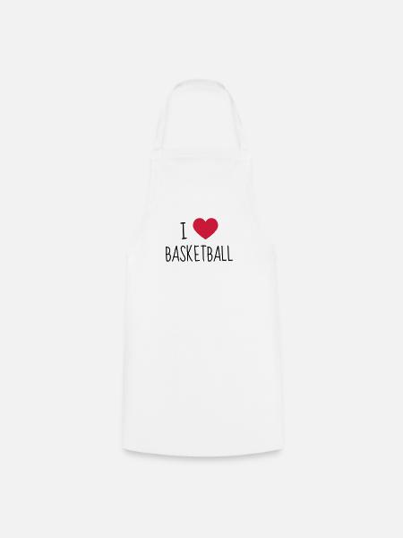 Basketball - Basket ball - Basket-ball - Baskette - Tablier de cuisine - blanc