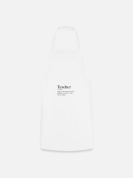 Teacher - funny saying - Cooking Apron - white