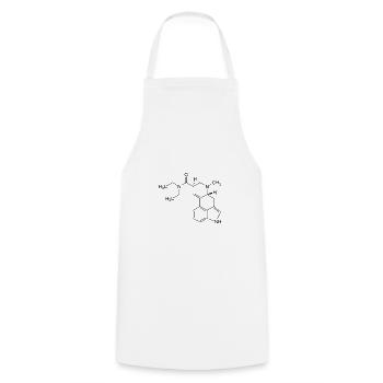 LSD Molekül - Kochschürze - Weiß - Vorne - AI Model Male 185 dark (185cm)