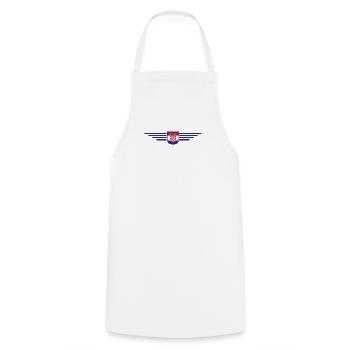 J’aime la Croatie, T-shirt design de style élégance - Tablier de cuisine - blanc - Devant - AI Model Male 185 dark (185cm)