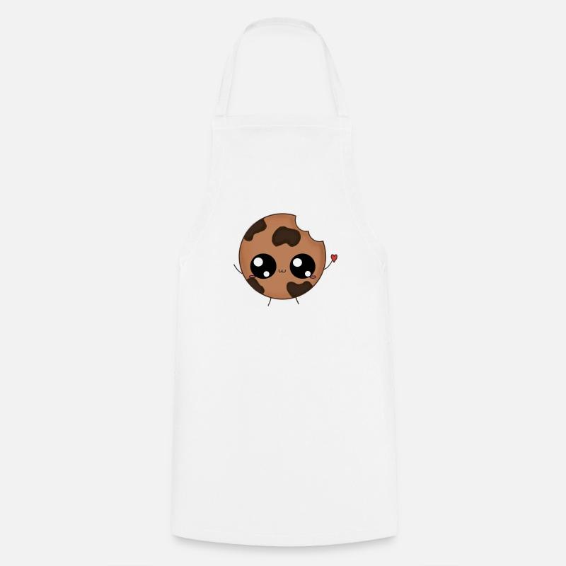 Biscuits avec coeur - Tablier de cuisine - blanc