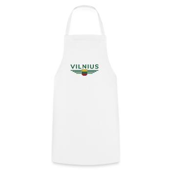 Vilnius T-Shirt – Stylish Statement - Cooking Apron - white - Front - AI Model Male 185 dark (185cm)