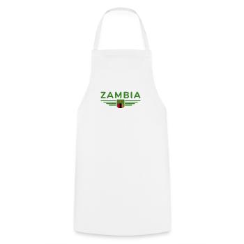 Zambia T-Shirt for Africa Fans - Cooking Apron - white - Front - AI Model Male 185 dark (185cm)