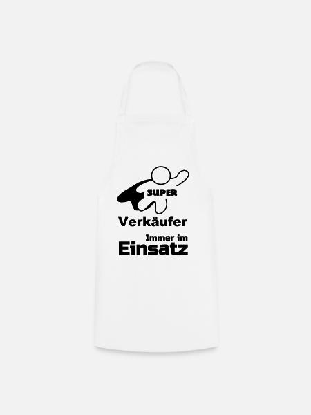 Super Verkäufer Geschenk - Kochschürze - Weiß