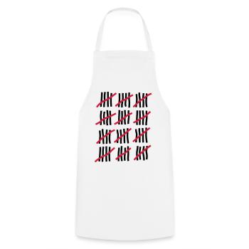 Birthday 60 years - Cooking Apron - white - Front - AI Model Male 185 dark (185cm)