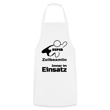 Super Zollbeamtin Zoll, Beamte, Beruf, Geschenk - Kochschürze - Weiß - Vorne - AI Model Male 185 dark (185cm)