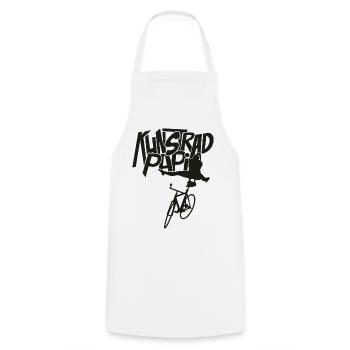 Artistic cycling, artistic cycling, indoor cycling - Cooking Apron - white - Front - AI Model Male 185 dark (185cm)