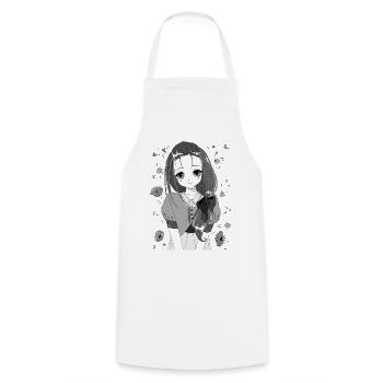 manga - Cooking Apron - white - Front - AI Model Male 185 dark (185cm)