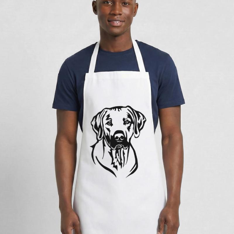 Rhodesian Ridgeback Head Cooking Apron