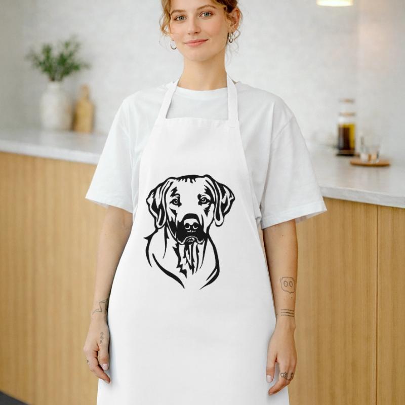 Rhodesian Ridgeback Head Cooking Apron