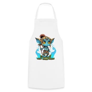 Avatar The Way of Water, cute character, navi - Cooking Apron - white - Front - AI Model Male 185 dark (185cm)