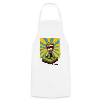 Joystick 01 - Cooking Apron - white - Front - AI Model Male 185 dark (185cm)