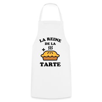 La reine de la tarte 1 - Tablier de cuisine - blanc - Devant - AI Model Male 185 dark (185cm)