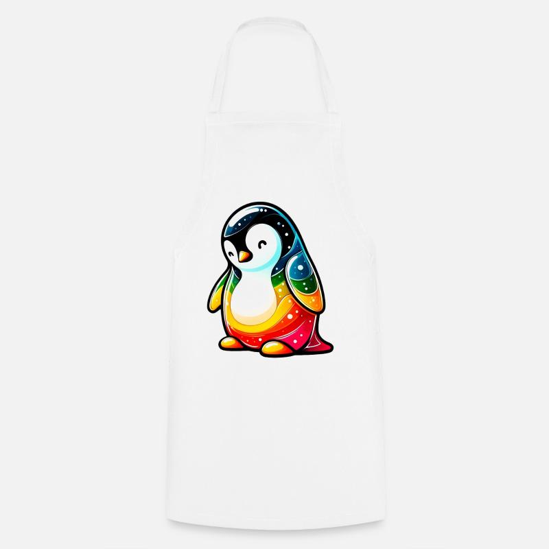 Pinguin - Kochschürze - Weiß