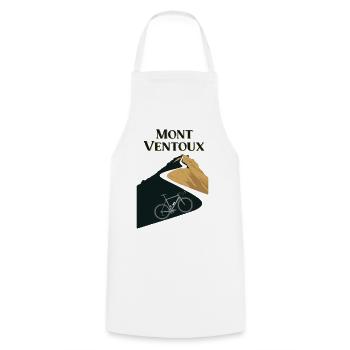 Mont Ventoux: Legendary Cyclists' Climb - Cooking Apron - white - Front - AI Model Male 185 dark (185cm)