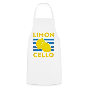 Limoncello Zitronen Tomato Girl Summer Italien - Kochschürze - Weiß - Vorne - AI Model Male 185 dark (185cm)
