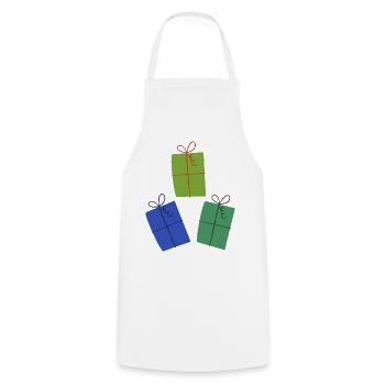 Colorful Gifts for you - Cooking Apron - white - Front - AI Model Male 185 dark (185cm)