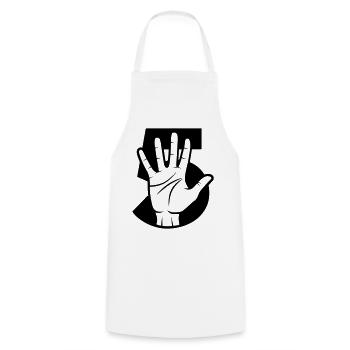 Give me 5 - impact - Cooking Apron - white - Front - AI Model Male 185 dark (185cm)