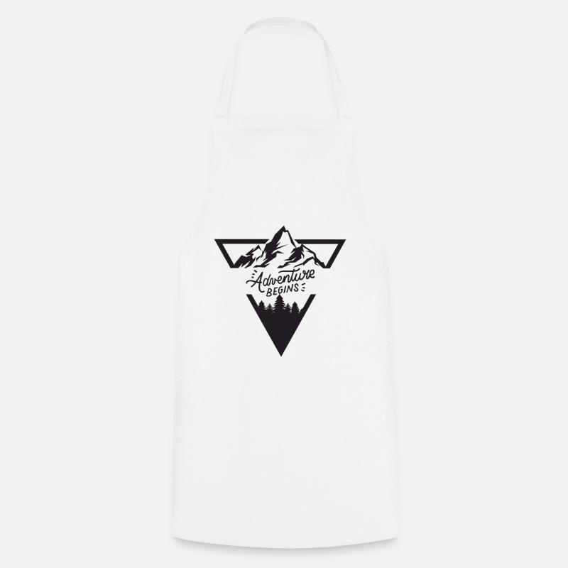 Mountain Adventure - Cooking Apron - white