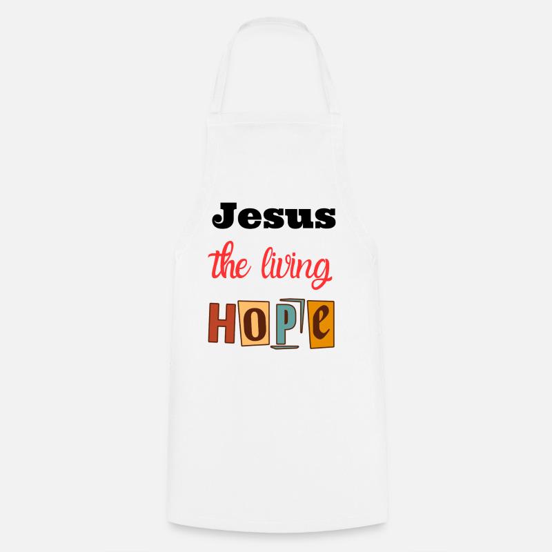 Joie de vivre Hope Design - Tablier de cuisine - blanc