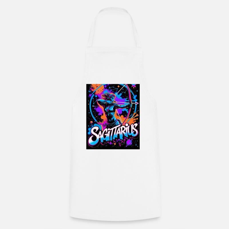 Sagittarius - Cooking Apron - white