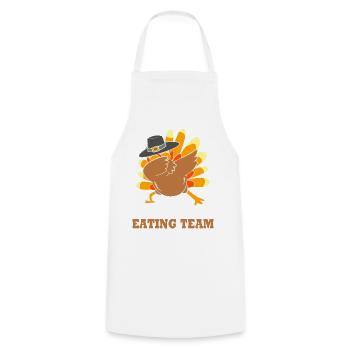 Thanksgiving Gender Reveal Mom-to-be - Cooking Apron - white - Front - AI Model Male 185 dark (185cm)