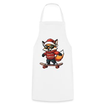 Fuchs Weihnachten Lustig - Kochschürze - Weiß - Vorne - AI Model Male 185 dark (185cm)