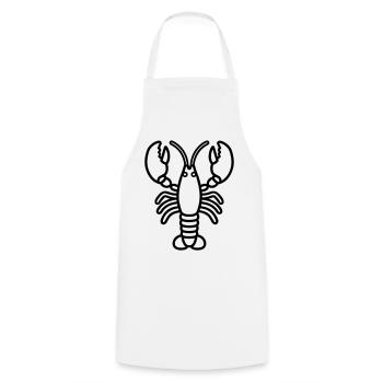 Homard - Tablier de cuisine - blanc - Devant - AI Model Male 185 dark (185cm)