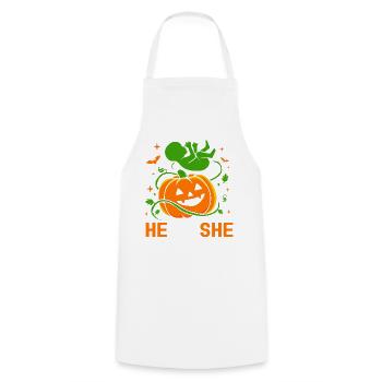 Halloween Gender Reveal - Cooking Apron - white - Front - AI Model Male 185 dark (185cm)